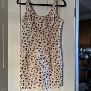 Cute summer mini dress with florals